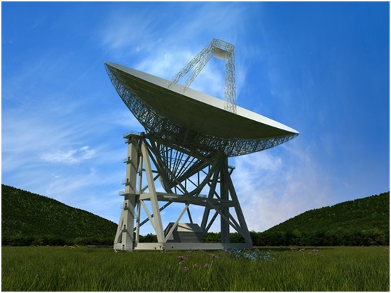 天問一號火星探測器，70米天線（GRAS-4）建成效果圖