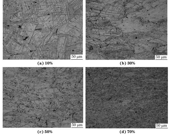 圖4 在980 ℃、應(yīng)變速率為0.010s-1 圖4 在980 ℃、應(yīng)變速率為0.010s-1